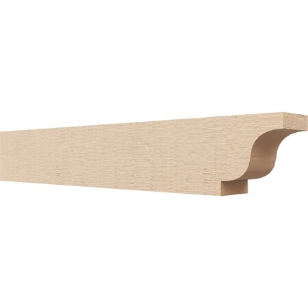 Ekena Millwork 4in. W x 6in. H x 36in. L Newport Woodgrain TimberThane Rafter Tail, Primed Tan RFTUR04X06X36NEWRCPR